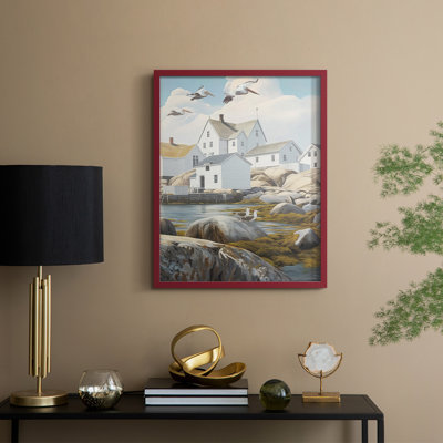 Fisherman's Way II, reproduction encadrée - bois massif