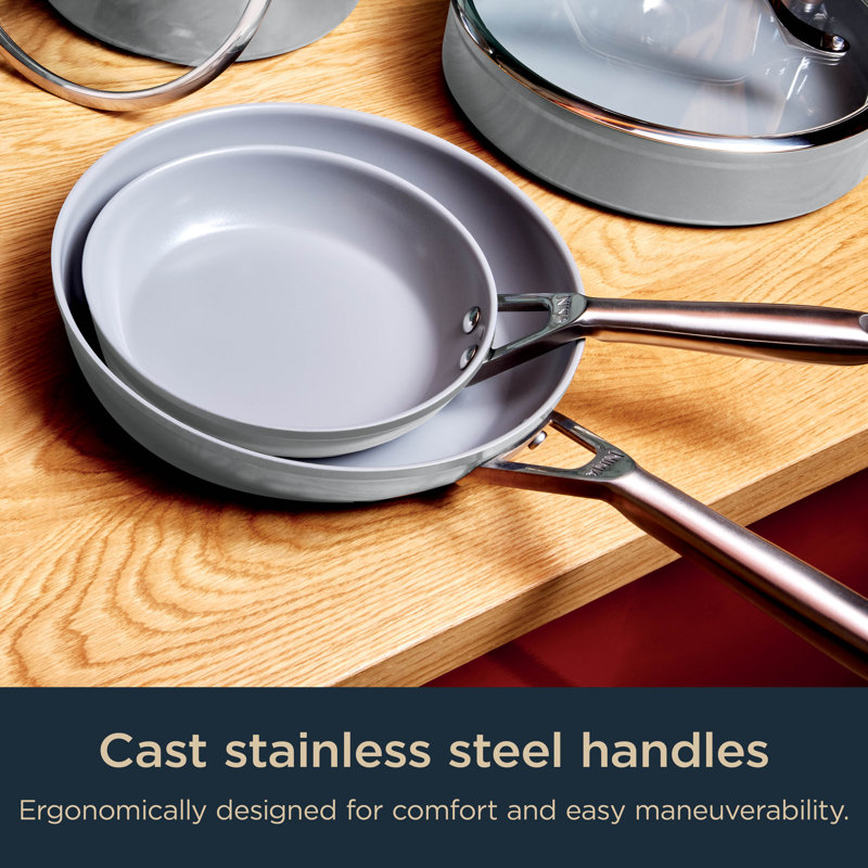 Ninja Neverstick Ceramic Pro 10-piece Cookware Set - Neutral Gray, Neutral Gray