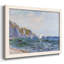 Falaises et voiliers à Pourville, 1882 - Toile tendue avec châssis rustique-2126918179-2126918108