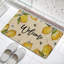 Tapis de sol Lemon Bee Welcome, pour cuisine et patio, 24 po x 36 po, beige jaune
