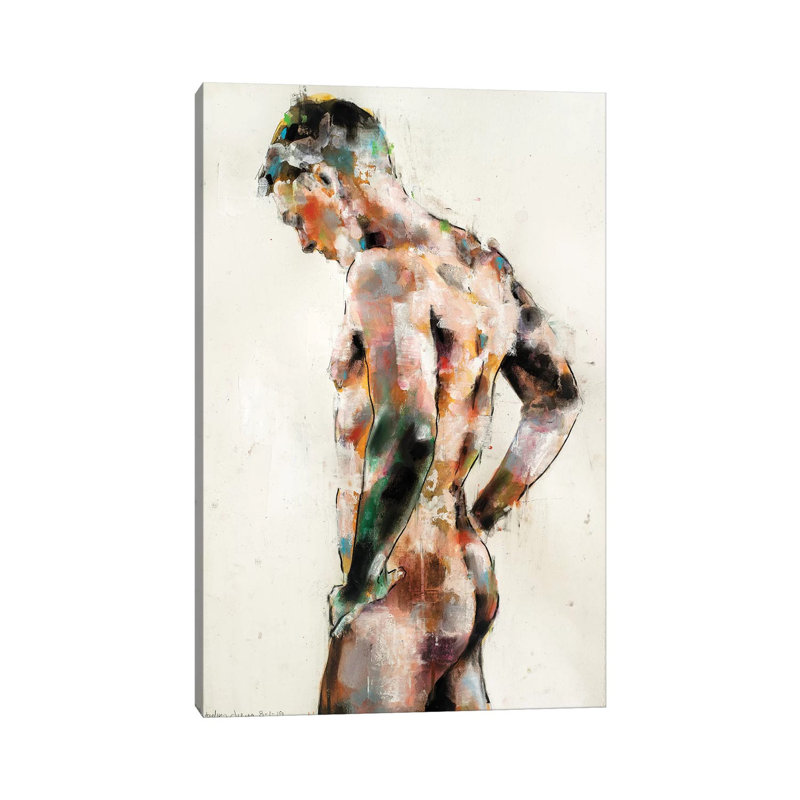 Male Figure 8-1-19 by Thomas Donaldson - Wrapped Canvas Painting, 20.32 cm H x 30.48 cm W