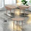 Tables de salle à manger extensibles (table seulement, sans chaises, avec plateau et pieds)