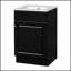 Meuble-lavabo autoportant de 20 pouces avec lavabo, tablette de porte et rangement réglable pour les salles de bain modernes-1027899426