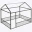 Structure de lit en métal avec clôture, un havre multifonctionnel pour les enfants, les adolescents, les filles et les garçons pour dormir, jouer et rêver-2097968180