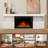 TV Stand for TVs up to 60" with Electric Fireplace with Remote Control,Adjustable Real 3d Flame Brightness-1696993922