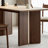 Retro thickened rock plate dining table bench sets-106445733