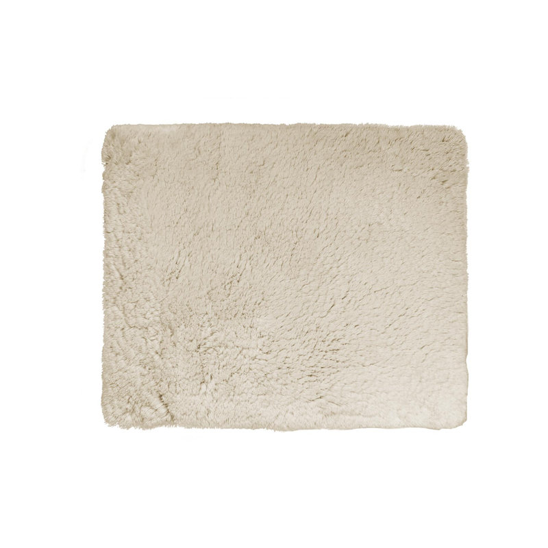 Sammy Non-Slip Bath Rug and Bath Mat, 60cm W x 90cm L, Beige