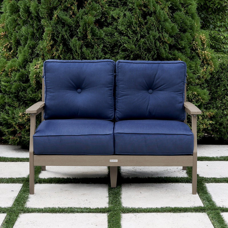 Anifer Lehigh Deep Seating Loveseat, Spectrum Indigo 