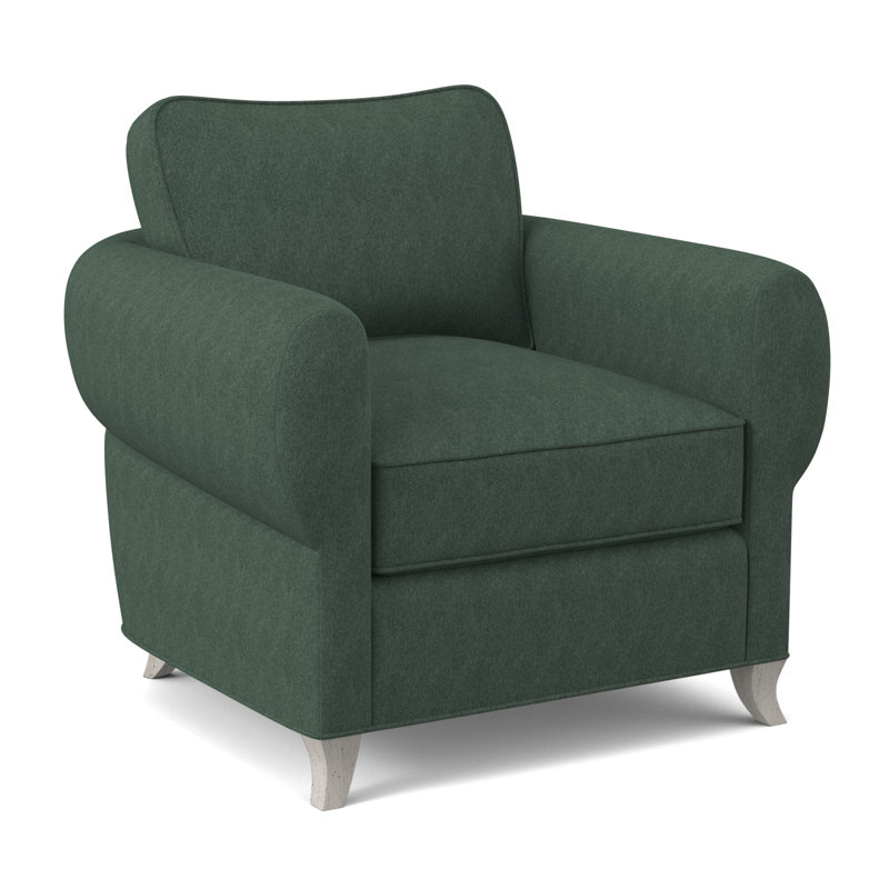 Cocoon Sunbrella® Boucle Armchair, Edworth Ocean Viscose, Bisque