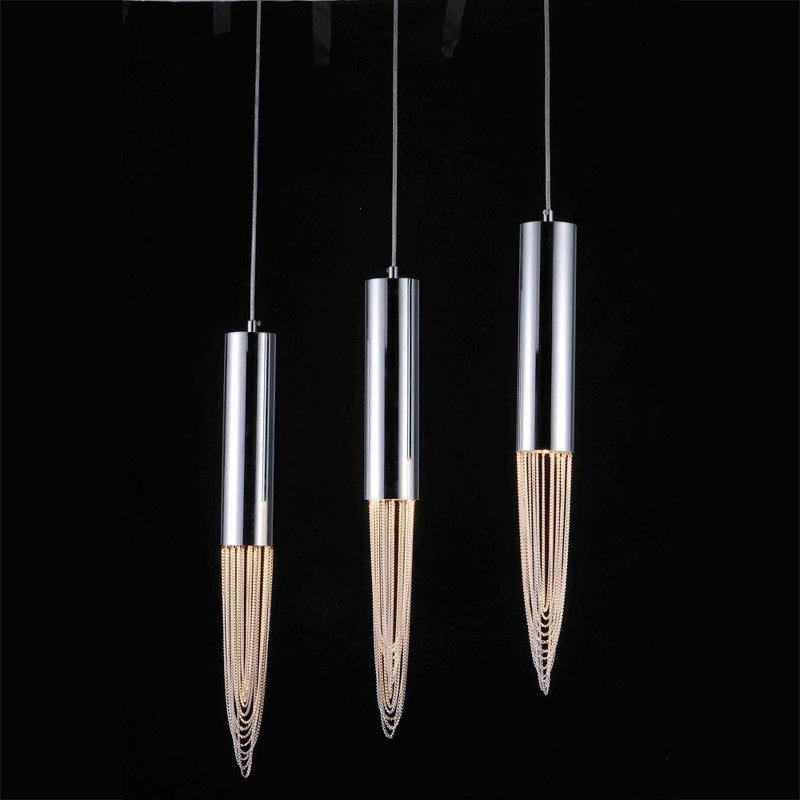 Suspension cylindrique en grappe 3 lumières Talon