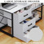 L-Shaped Metal Base Computer Desk-706460219-706460216