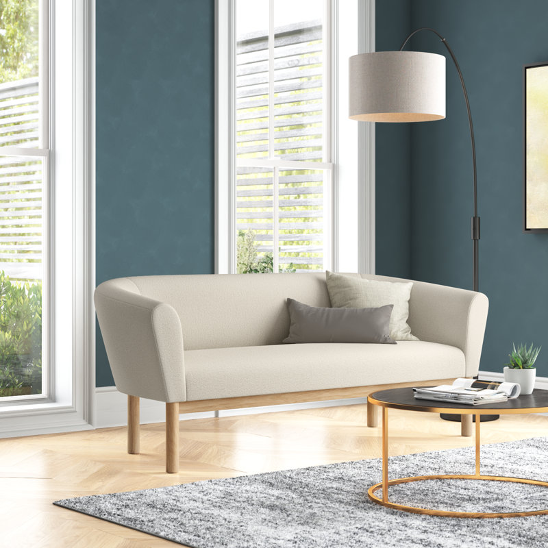 Bansemer Upholstered 76.25'' Sofa, Ivory