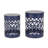 Iron Side Table - Outdoor, Navy Blue, 12.00"W X 16.00"H, Powder-Coated Versatile Outdoor Iron, 17.7"H, Rustproof-467686588