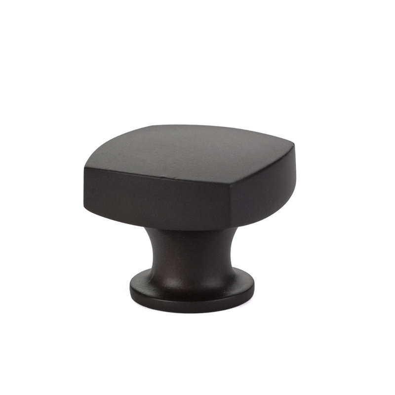 Urban Modern Square Knob, Flat Black