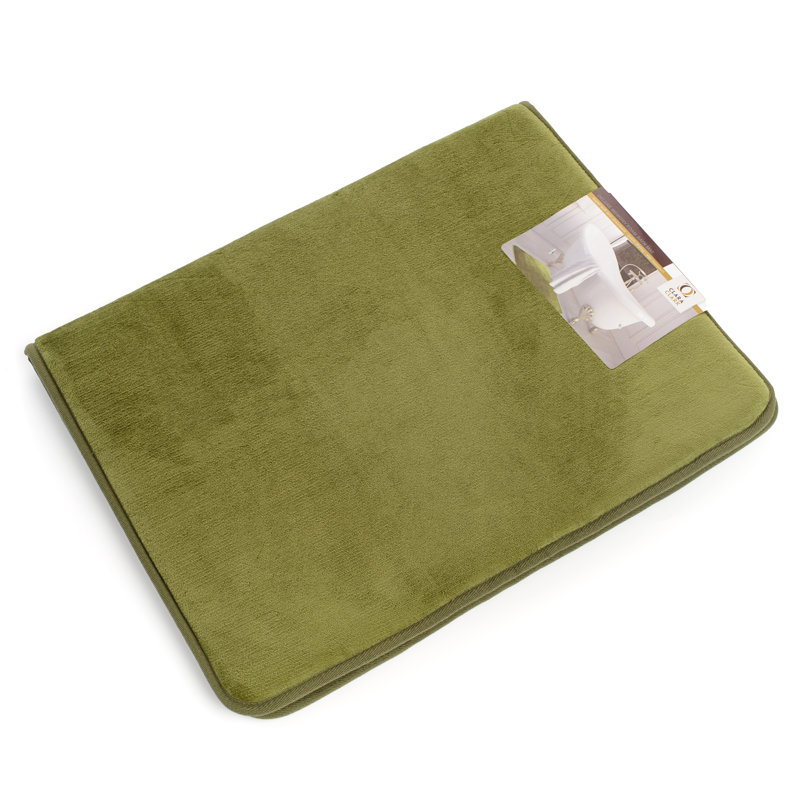 Tapis de bain antidérapant pour baignoire et douche, Sauge vert, H 1 po x l 17 po x p 24 po