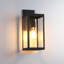 Lanterne murale d'extérieur thermolaquée noire H 15 po