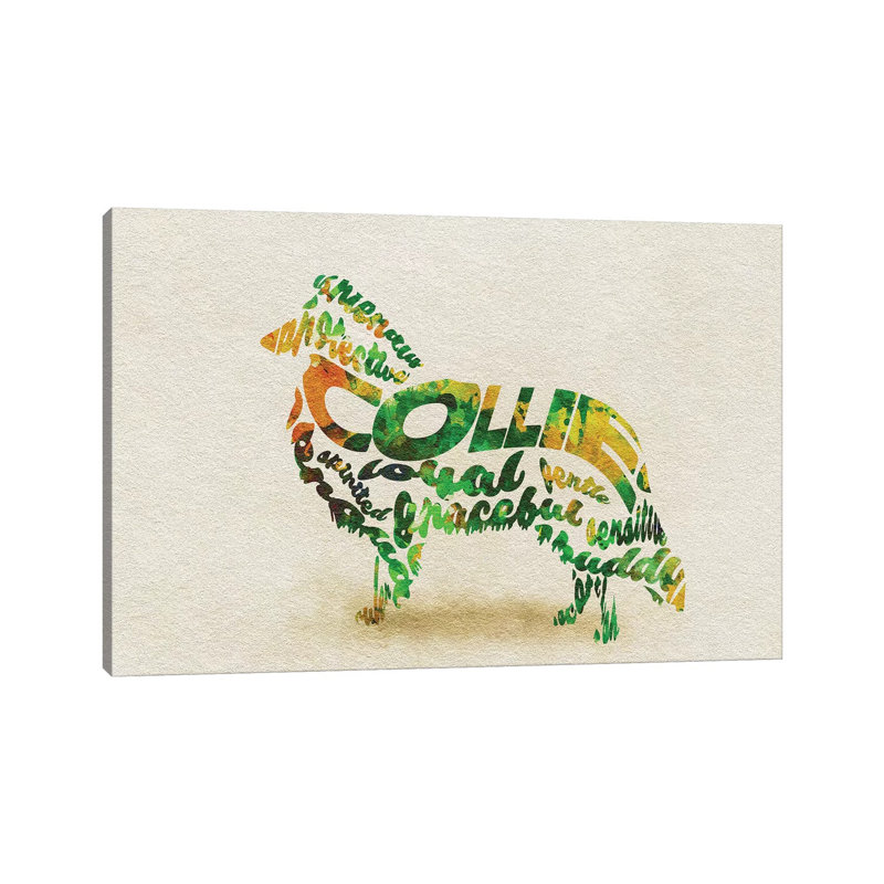 Collie 1 Piece Wrapped Canvas Wall Art, 66.04 cm H x 45.72 cm W x 3.175 cm D