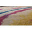 Tapis abstrait vert / rouge / jaune 9 x 10 Daliesque