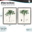 Ensemble de 2 cadres flottants Two Types of Palms, design par Val Rhodes-1735815179-1735815178