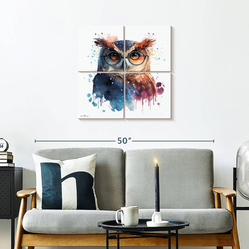 Hibou mignon Brampt - Ben Heine, H 26 po x l 26 po