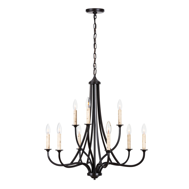 Ahslee 9-Light Candle-Style Tiered Chandelier