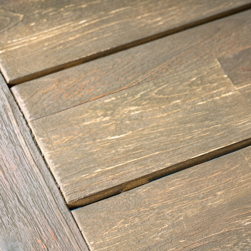 Table rectangulaire, table de salle à manger d'extérieur en bois d'acacia