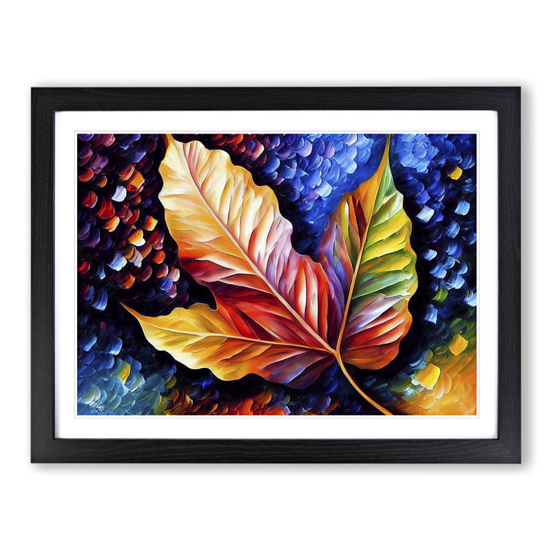 Glimmering Leaf Vol.6 - Framed Print, Black, 46cm H x 64cm W x 2cm D