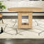 Table de salle à manger extensible en bois massif Farmhouse, finition naturelle, parfaite pour les petits espaces