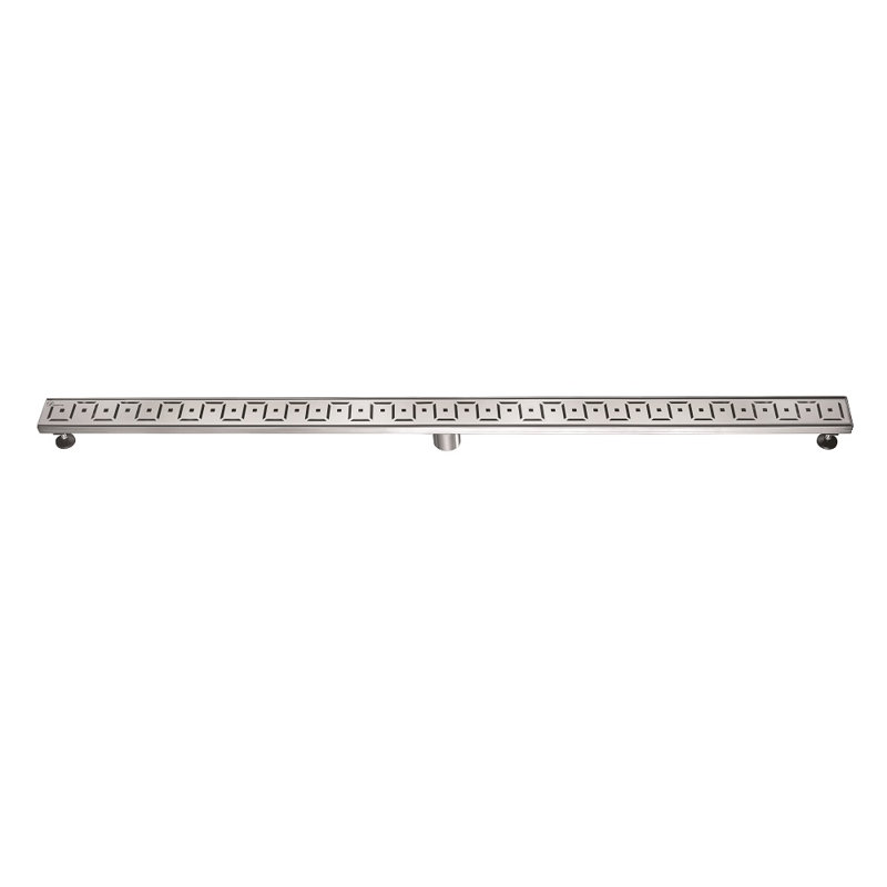 Congo-Chambeshi River Series 59 Inch Long Stainless Steel Linear Floor Shower Drain