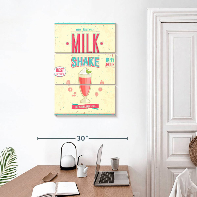 Retro Diner Milkshake, 32" H x 20" W