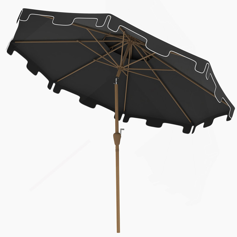 Parasol de patio polyvalent pour une protection ultime contre le soleil, Noir