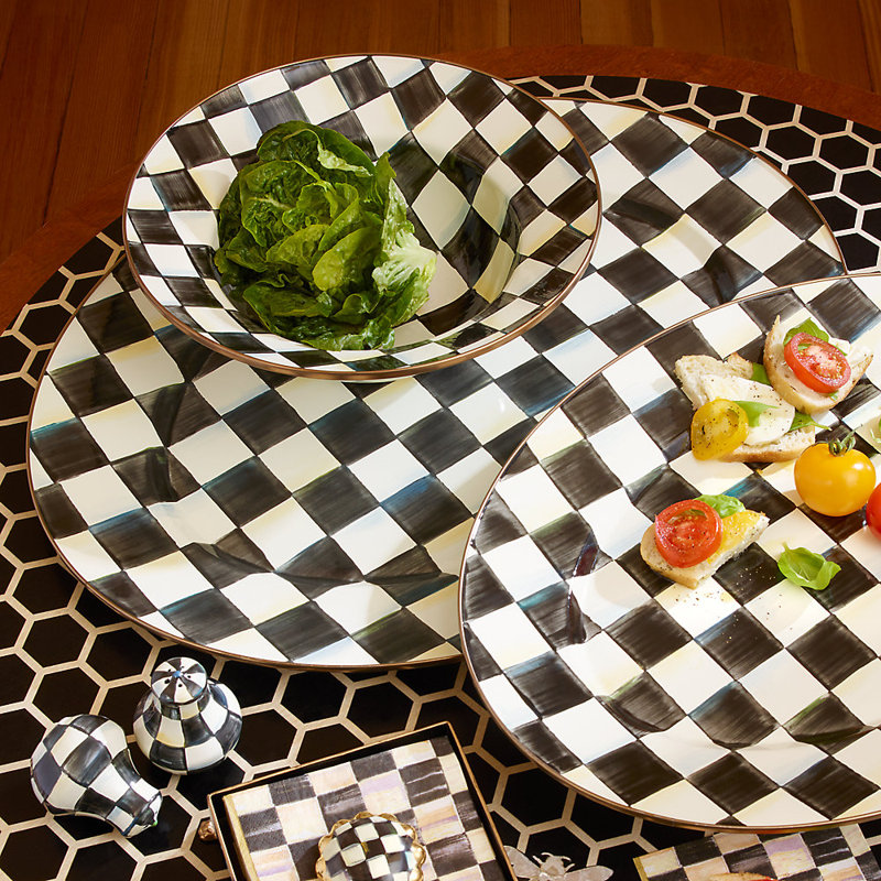 Courtly Check® Oval Platter, 1.25" H x 22" W x 17.5" D