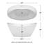 Dorrit 66" x 32" Freestanding Soaking Acrylic Bathtub with Faucet