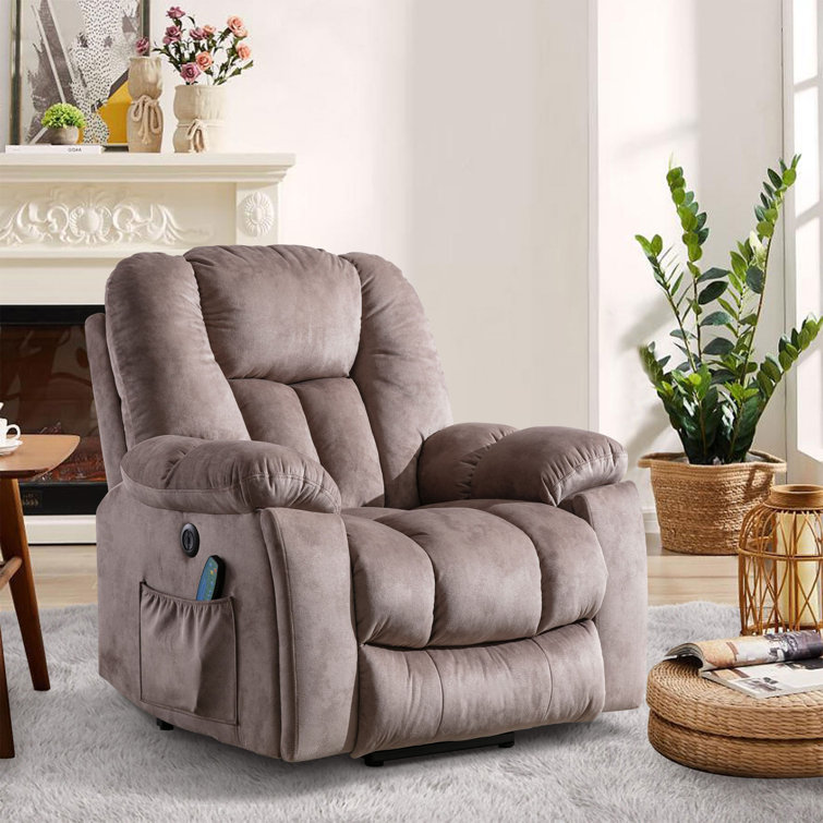 (box 1 of 3)41'' Oversized Power Lift Chair - Heated Massage Electric Recliner with Super Soft Padding