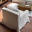 Wabi-sabi Retro Fabric Sofa Simple Straight Row Upholstered 39.37'' Sofa