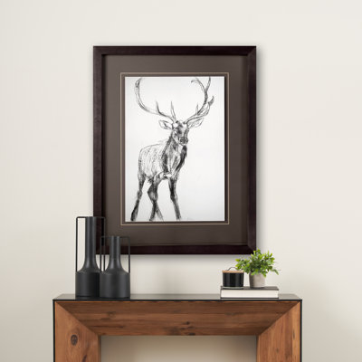 «Young Elk» par Harvey, Brenna, reproduction d'art encadrée sous verre