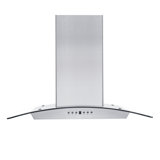 30" KZ 400 CFM Convertible Wall Mount Range Hood in Brushed 430 Stainless Steel