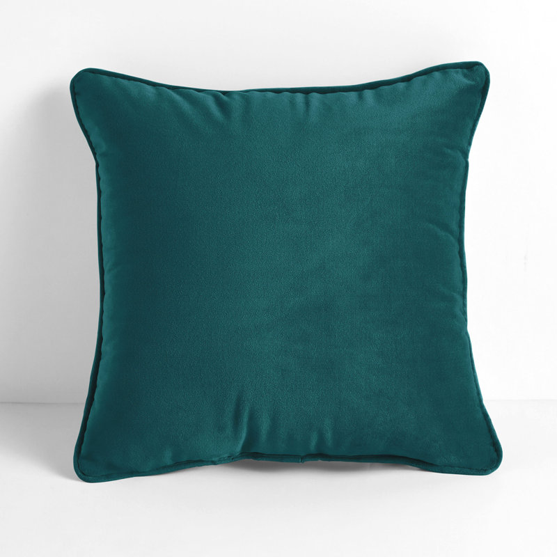 Coussin intérieur avec cordon Sorra Home, Bleu vert, L 16 po x H 16 po x P 6 po