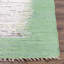 Parikh Hand-Woven Flatweave Cotton Ivory/Green Area Rug-22810323
