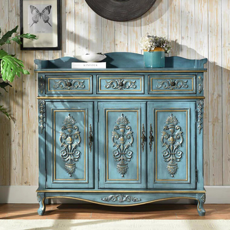 Armoire d'appoint en bois massif Retro
