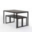 Winterton 3-Piece 4-Seater Dining Set with Wood Top & Steel Frame-1018272829-1003614469