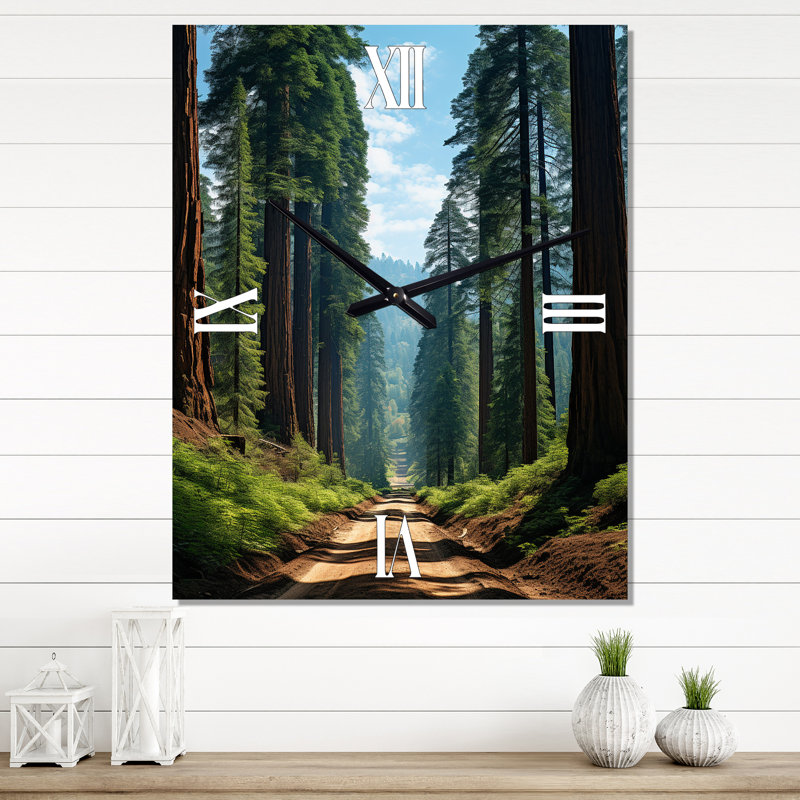 États-Unis, séquoia et Kings Canyon Forest - Horloges murales paysages, Médium