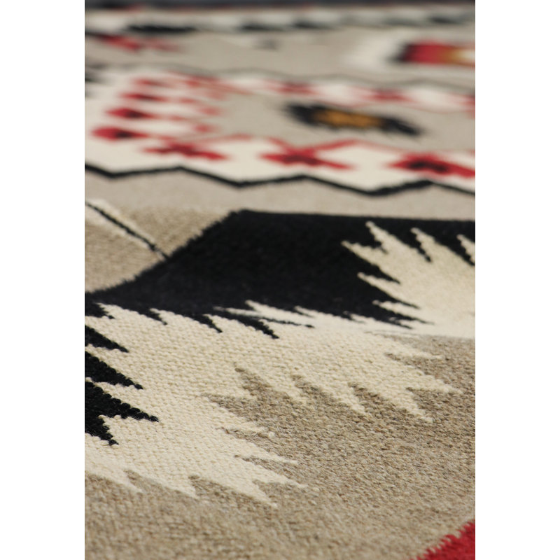 Tuscany Mocha/Ivory Wool Reversible Area Rug