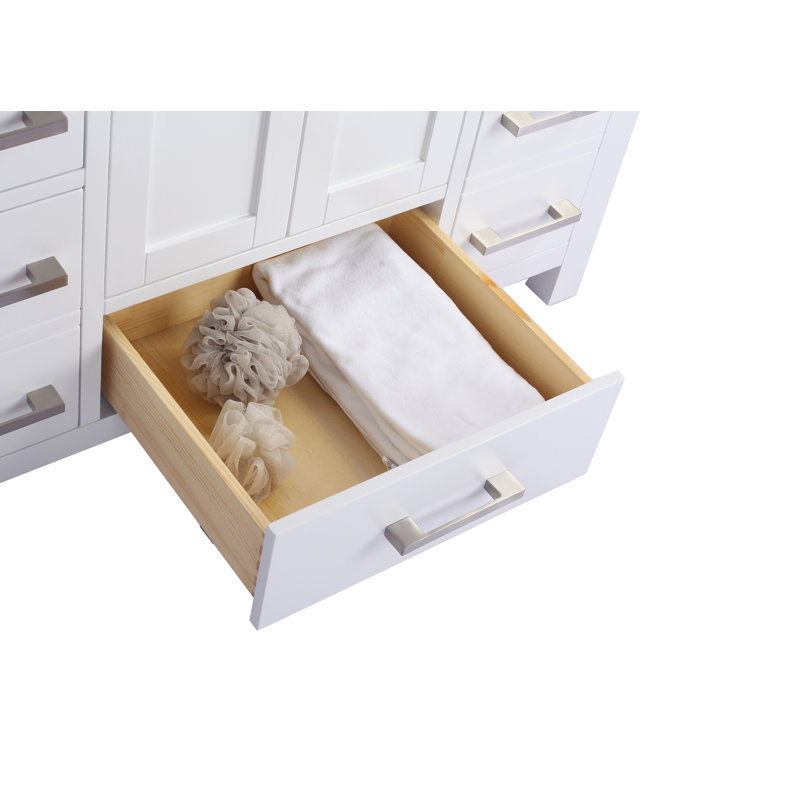 Base de meuble-lavabo simple 42 po Mariário, blanc