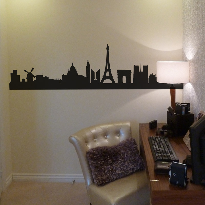 Scenic & Cityscapes Wall Decal, Medium, Black