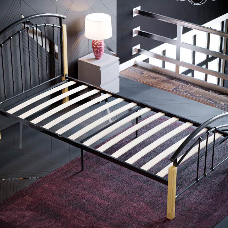 Kurtis Bed, Single (3'), Black