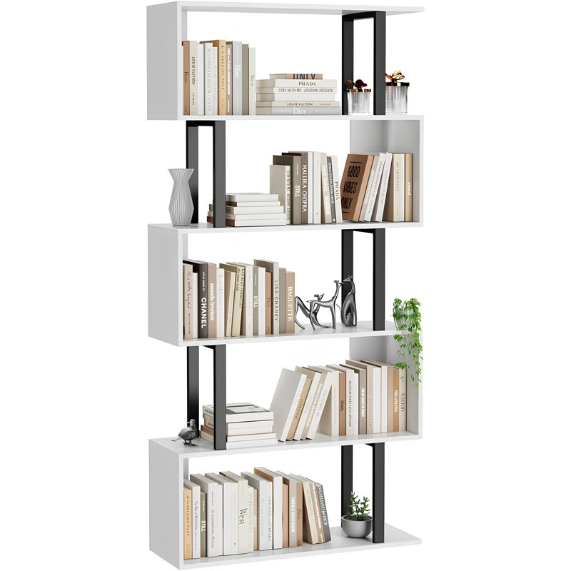 Nabaa Stylish Wooden Room Divider With Open Shelving For Modern Spaces, White
