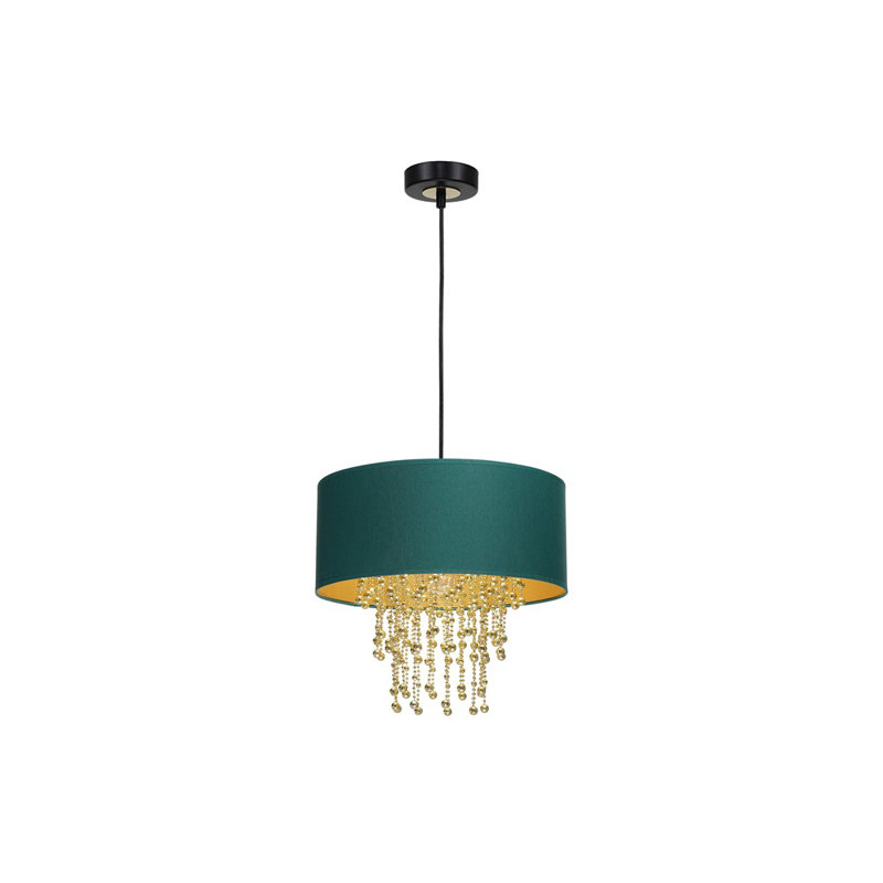 Donahoe 1 - Light Drum Pendant, White/Gold