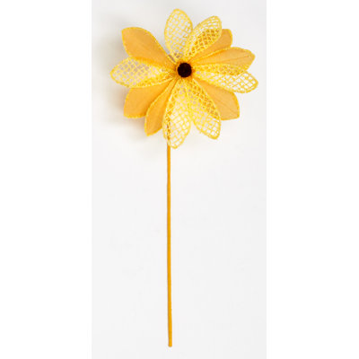 Tige de tournesol & en toile jute