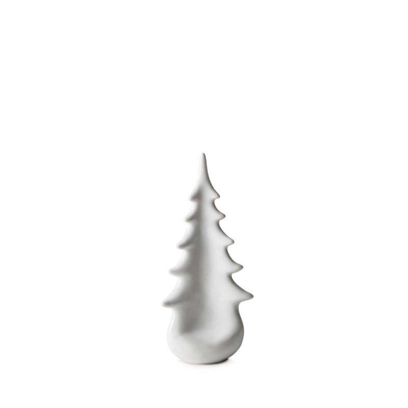 Pottery Evergreen, 5.25"W x 5.25"D x 14"H, Dove